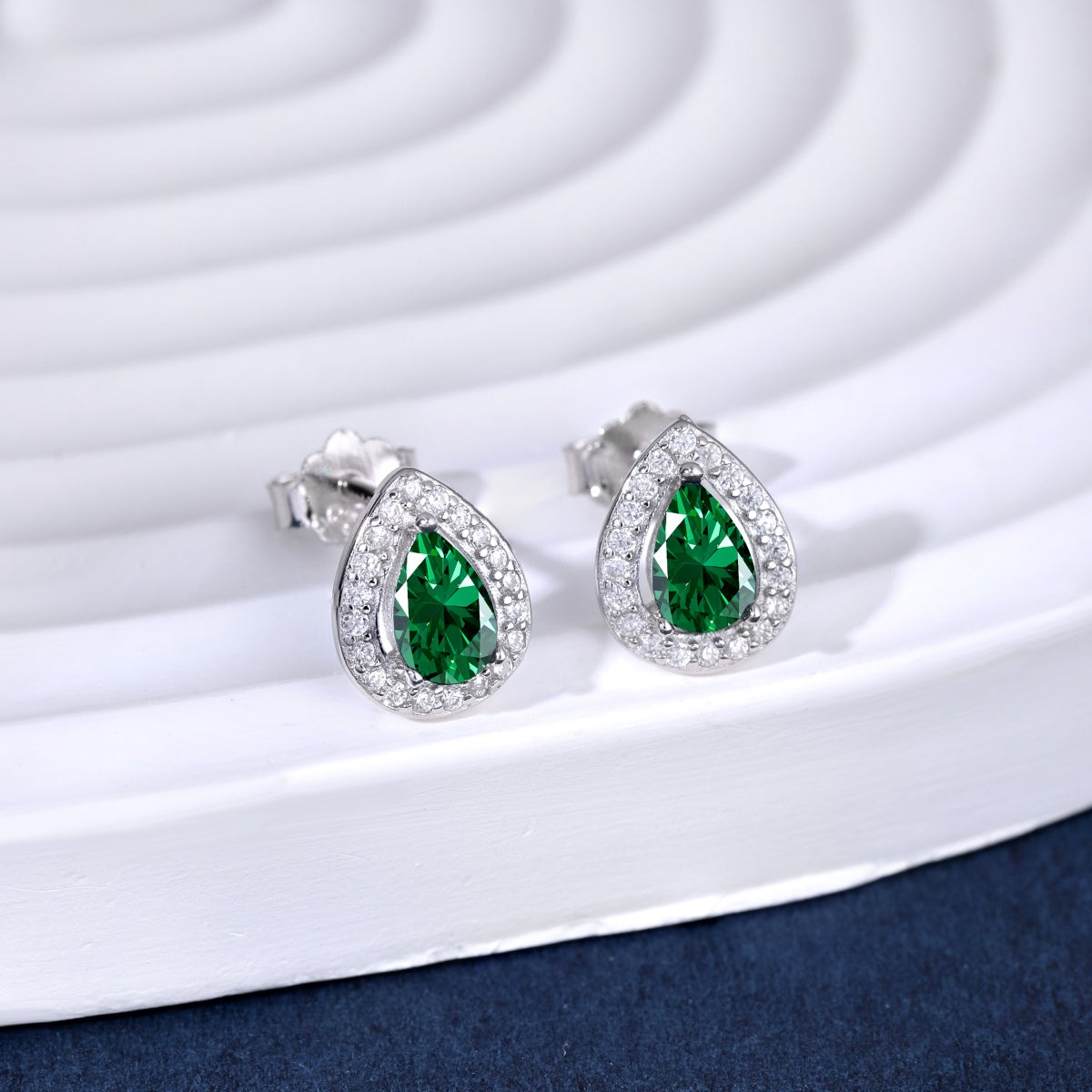 Angela Jewelry]Luxuriöse Ohrringe in Wassertropfenform