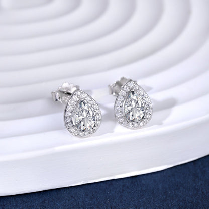 Angela Jewelry]Luxuriöse Ohrringe in Wassertropfenform