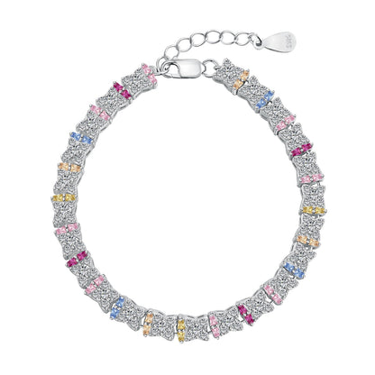 Angela Jewelry]Einzigartiges buntes Armband in Blumenform für den Alltag