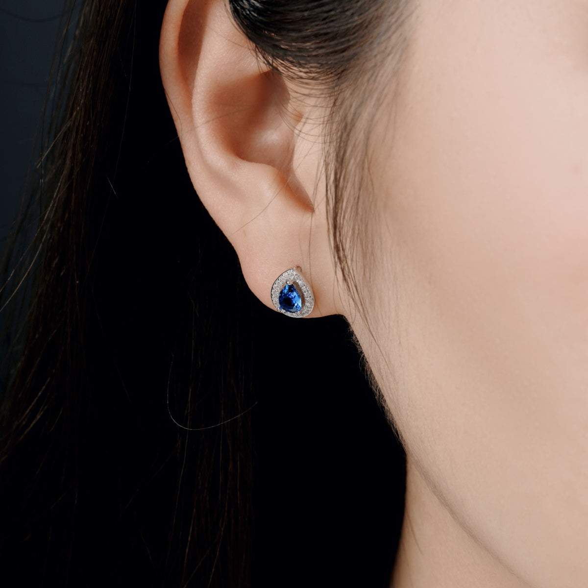 Angela Jewelry]Luxuriöse Ohrringe in Wassertropfenform
