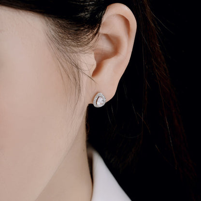 Angela Jewelry]Luxuriöse Ohrringe in Wassertropfenform