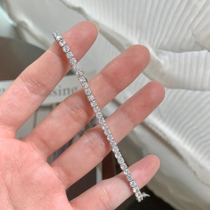Angela Jewelry] Funkelndes Armband im Rundschliff für den Alltag