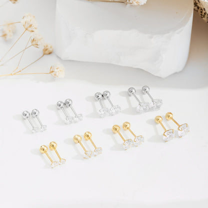 Angela Jewelry]Einzigartige U-förmige Ohrknochen-Ohrringe