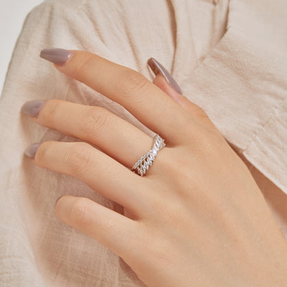 Angela Jewelry]Einzigartiger bunter Marquise-Schliff-Tagesring
