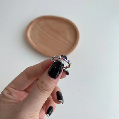 Angela Jewelry]Einzigartiger Trapezschliff-Tagesring