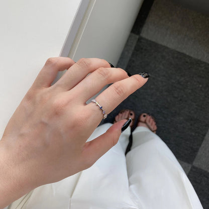 Angela Jewelry]Einzigartiger Trapezschliff-Tagesring