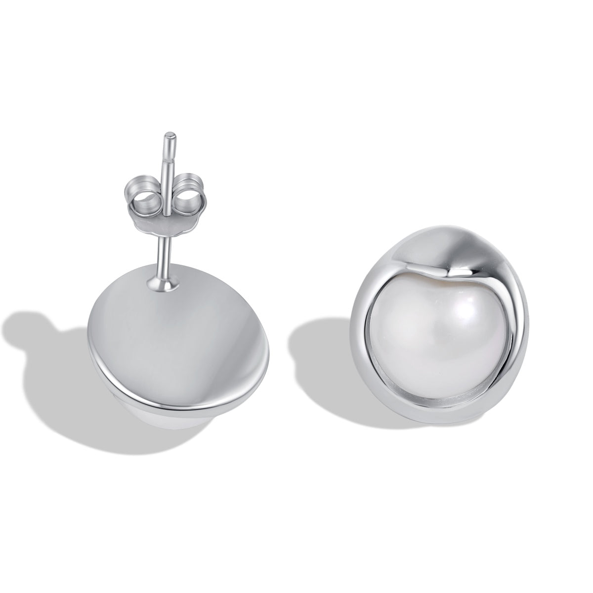 Angela Jewelry]Zierliche Brotperlen-Ohrringe