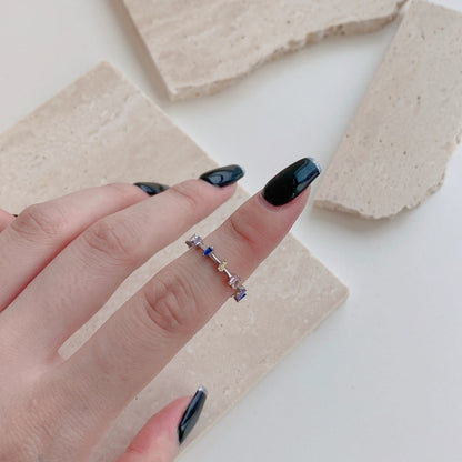 Angela Jewelry]Einzigartiger Trapezschliff-Tagesring