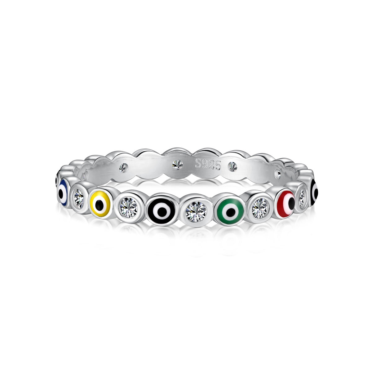 Angela Jewelry] Funkelnder, lebendiger Ring in runder Form für den Alltag