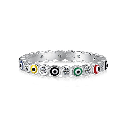 Angela Jewelry] Funkelnder, lebendiger Ring in runder Form für den Alltag