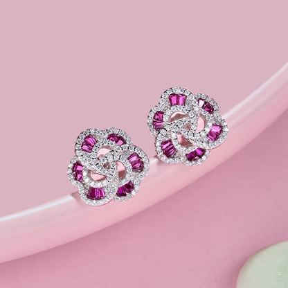 Angela Jewelry]Exquisite Blumenform Tägliche Ohrringe