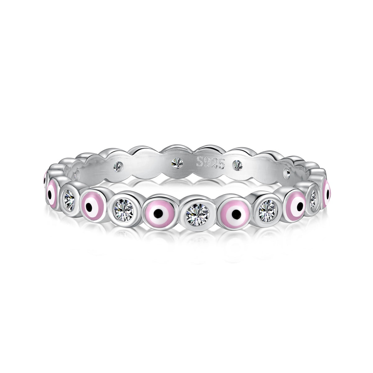 Angela Jewelry] Funkelnder, lebendiger Ring in runder Form für den Alltag