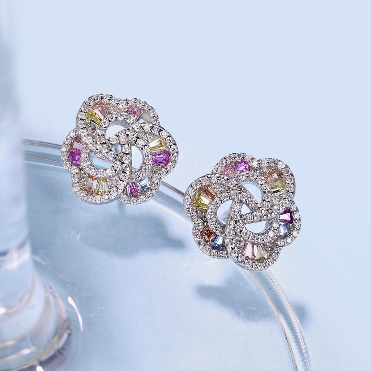 Angela Jewelry]Exquisite Blumenform Tägliche Ohrringe