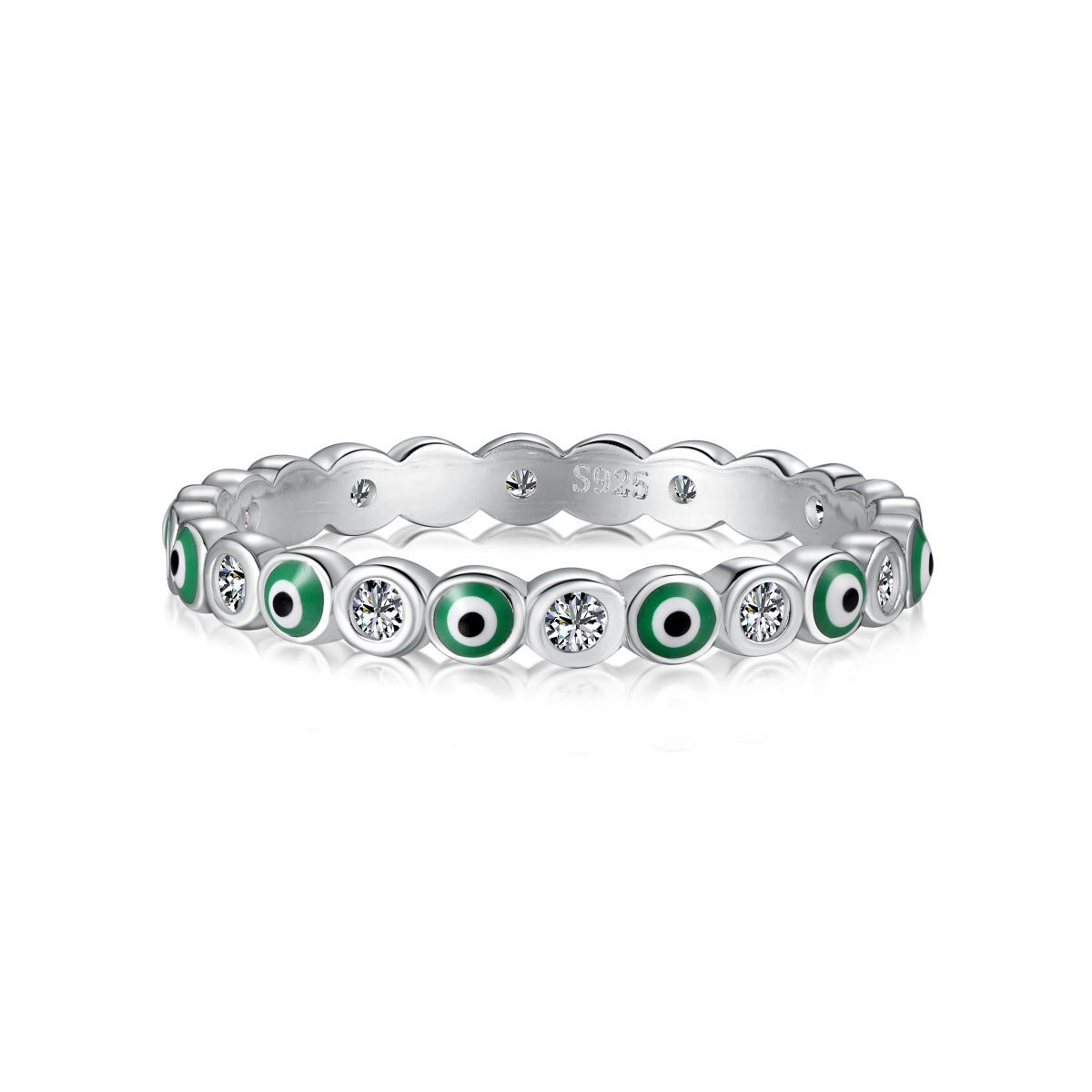 Angela Jewelry] Funkelnder, lebendiger Ring in runder Form für den Alltag