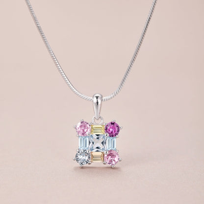 Angela Jewelry]Wunderschöne mehrfarbige Halskette
