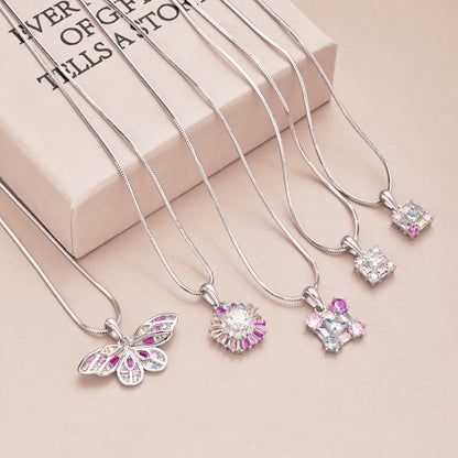 Angela Jewelry]Wunderschöne mehrfarbige Halskette