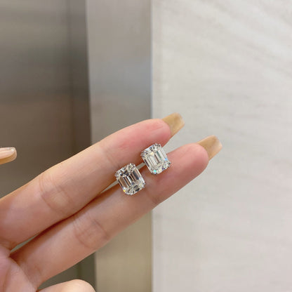 Angela Jewelry]Schillernde quadratische Ohrringe