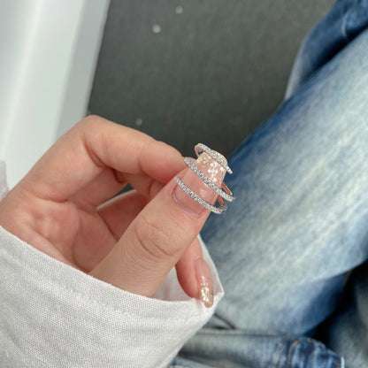 Angela Jewelry]Einzigartiger, lebendiger, verschlungener Alltagsring
