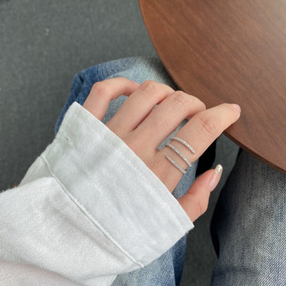 Angela Jewelry]Einzigartiger, lebendiger, verschlungener Alltagsring