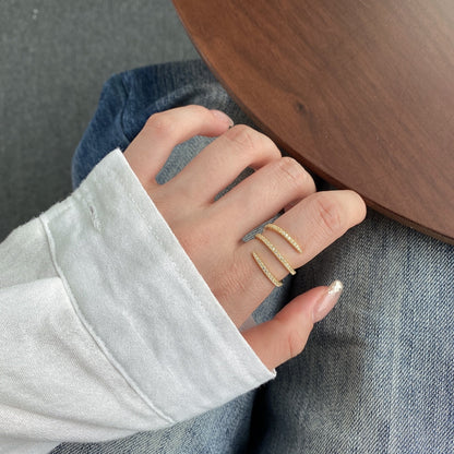 Angela Jewelry]Einzigartiger, lebendiger, verschlungener Alltagsring