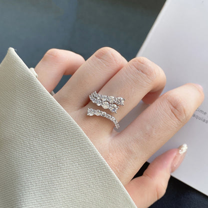 Angela Jewelry]Einzigartiger, lebendiger Ring in Schlangenform für den Alltag