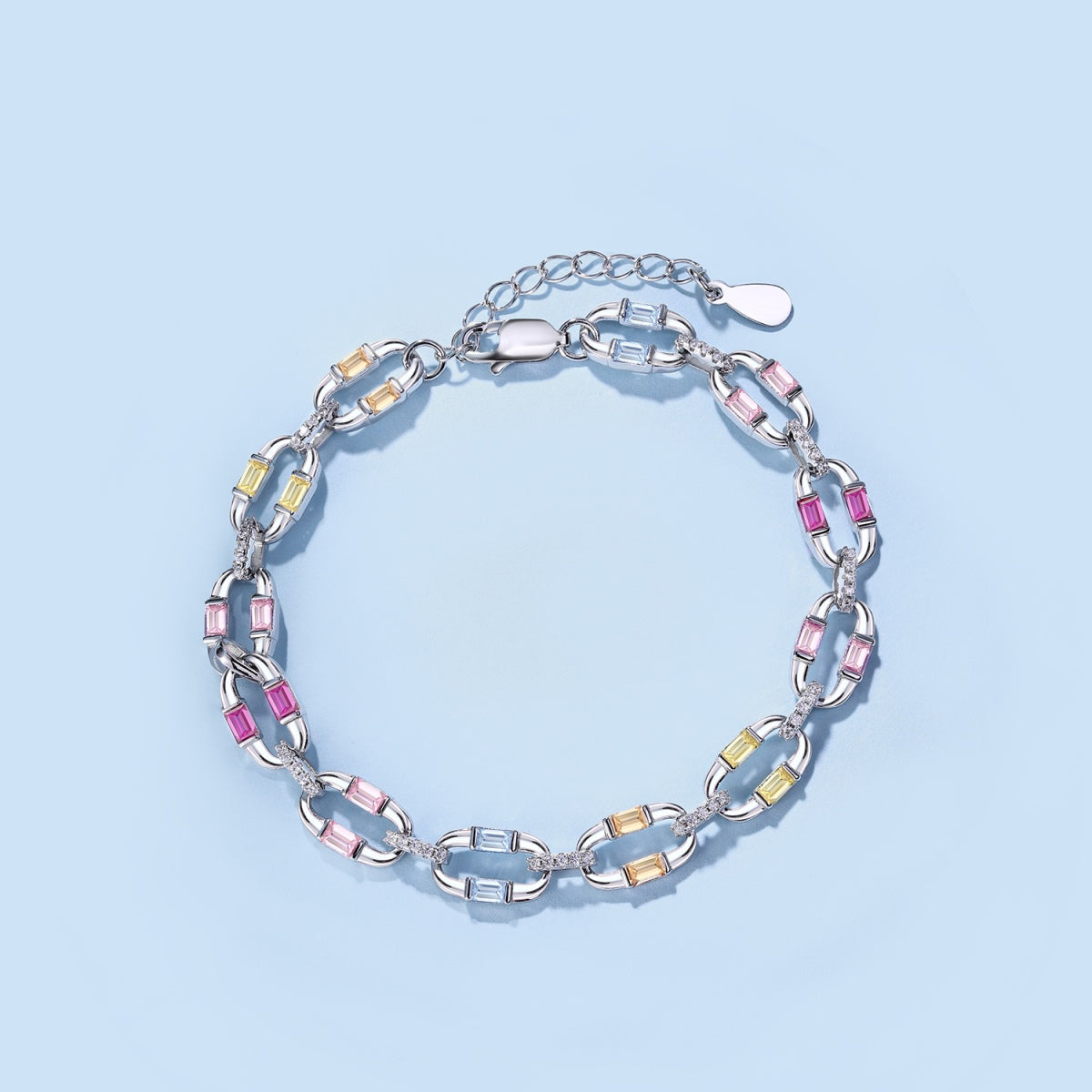 アンジェラジュエリー]まばゆいばかりのカラフルなデイリーブレスレット