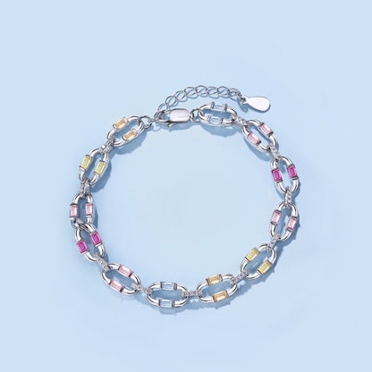 アンジェラジュエリー]まばゆいばかりのカラフルなデイリーブレスレット
