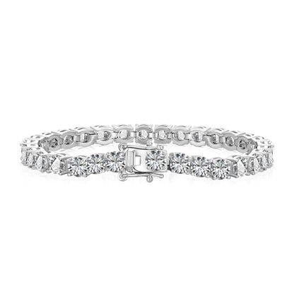 Angela Jewelry]Verziertes funkelndes Hochzeitsarmband im Rundschliff