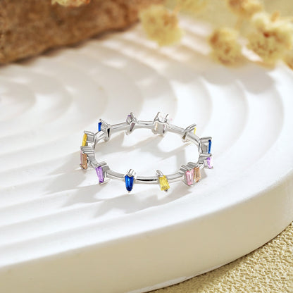 Angela Jewelry]Einzigartiger Trapezschliff-Tagesring