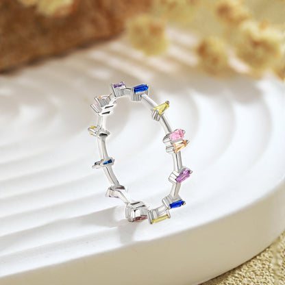 Angela Jewelry]Einzigartiger Trapezschliff-Tagesring