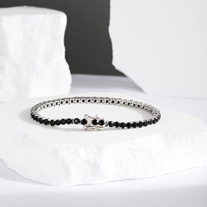 Angela Jewelry] Strahlend buntes Party-Armband im Rundschliff