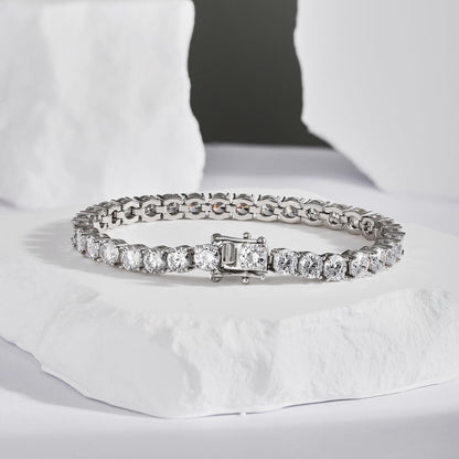 Angela Jewelry]Verziertes funkelndes Hochzeitsarmband im Rundschliff
