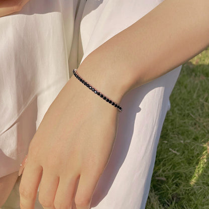 Angela Jewelry] Strahlend buntes Party-Armband im Rundschliff