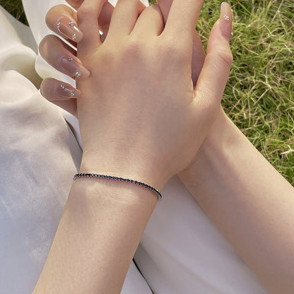 Angela Jewelry] Strahlend buntes Party-Armband im Rundschliff