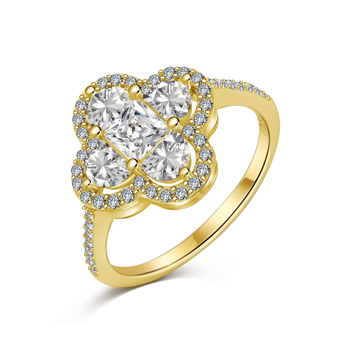 Angela Jewelry]Luxuriöser Bankettring in Blumenform