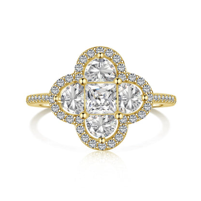 Angela Jewelry]Luxuriöser Bankettring in Blumenform