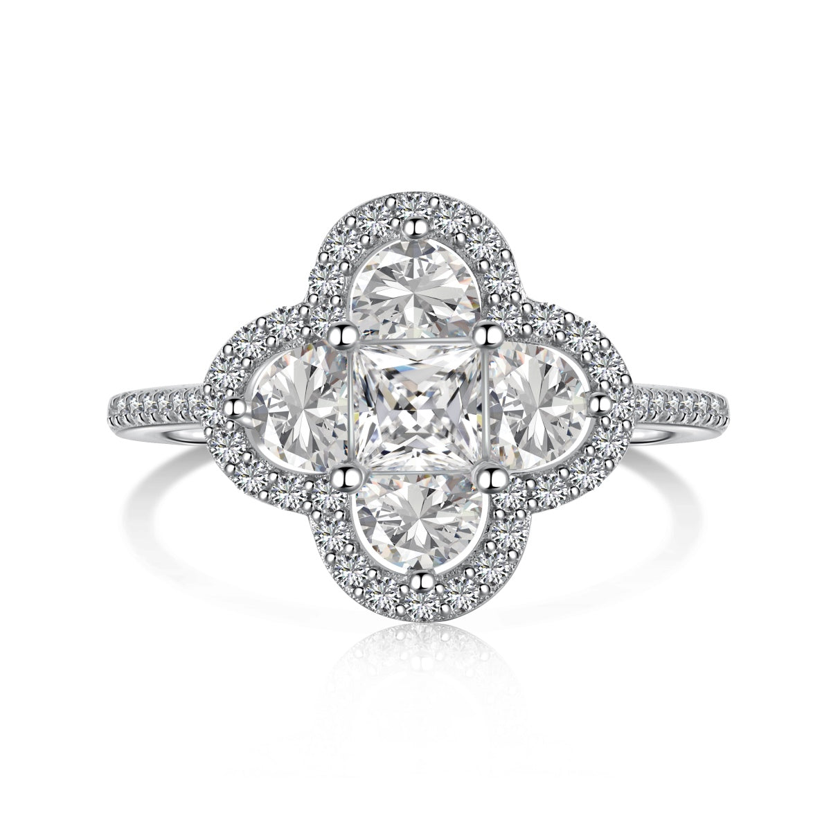 Angela Jewelry]Luxuriöser Bankettring in Blumenform