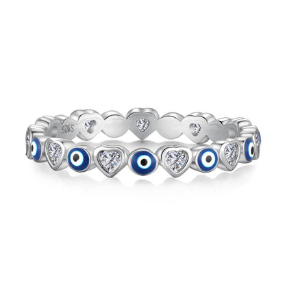 Angela Jewelry] Strahlend bunter runder Alltagsring