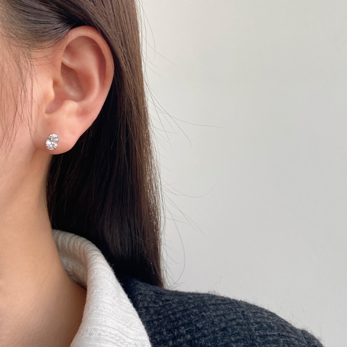 Angela Jewelry]Ovale klassische, würdevolle, elegante Ohrringe
