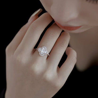 Angela Jewelry]Luxuriöser Bankettring in Blumenform