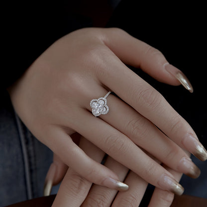 Angela Jewelry]Luxuriöser Bankettring in Blumenform
