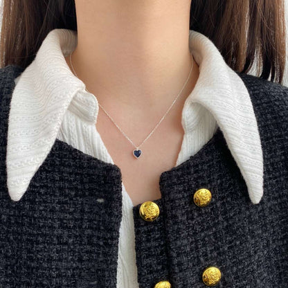 Angela Jewelry]Ornate Heart Shape Necklace