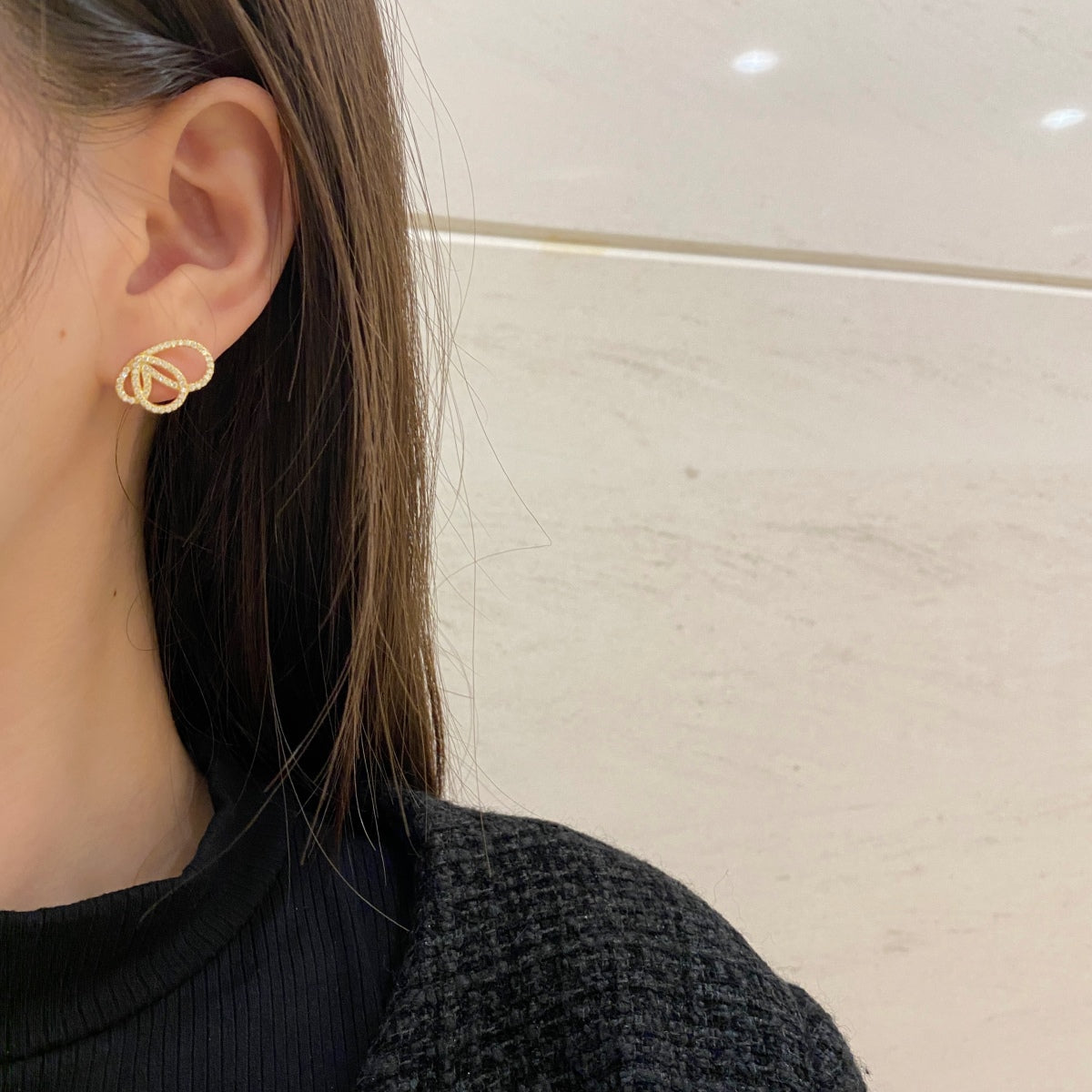 Angela Jewelry]Exquisite Ohrringe in Schmetterlingsform