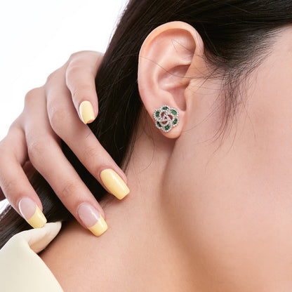 Angela Jewelry]Exquisite Blumenform Tägliche Ohrringe