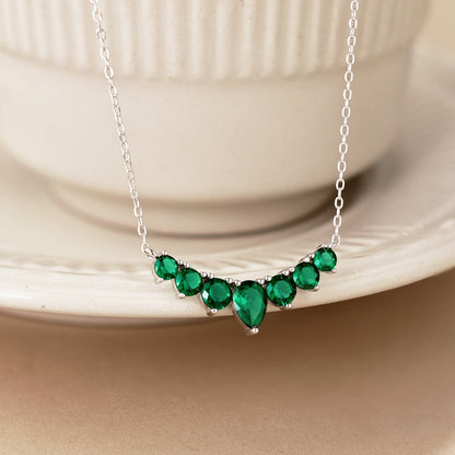 Angela Jewelry]Zierliche bunte Herzkette