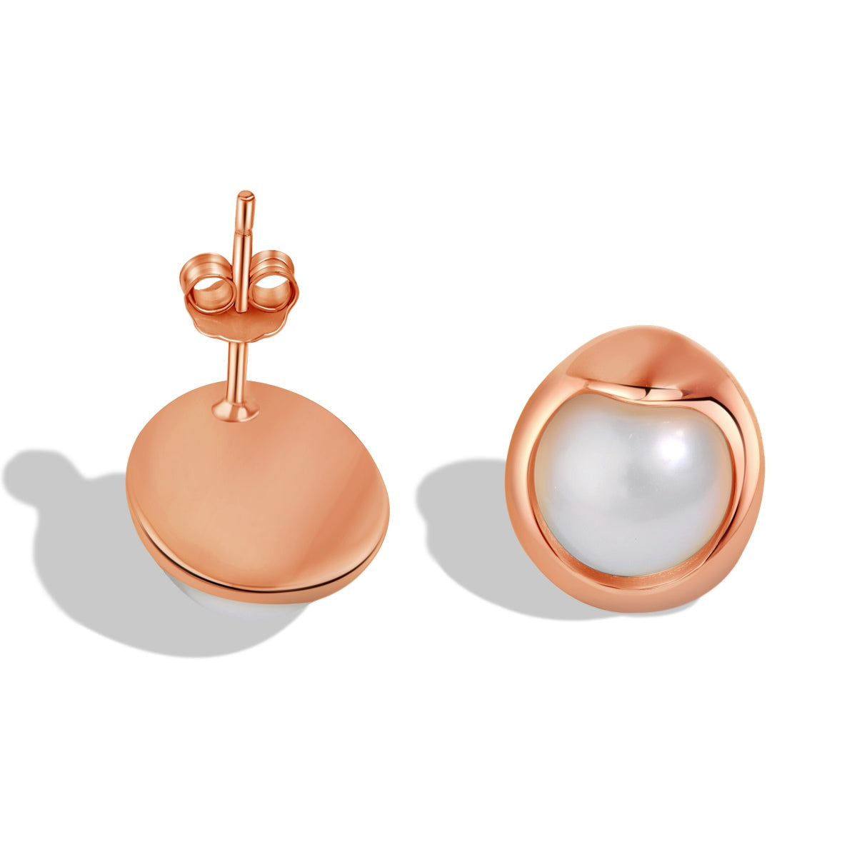 Angela Jewelry]Zierliche Brotperlen-Ohrringe
