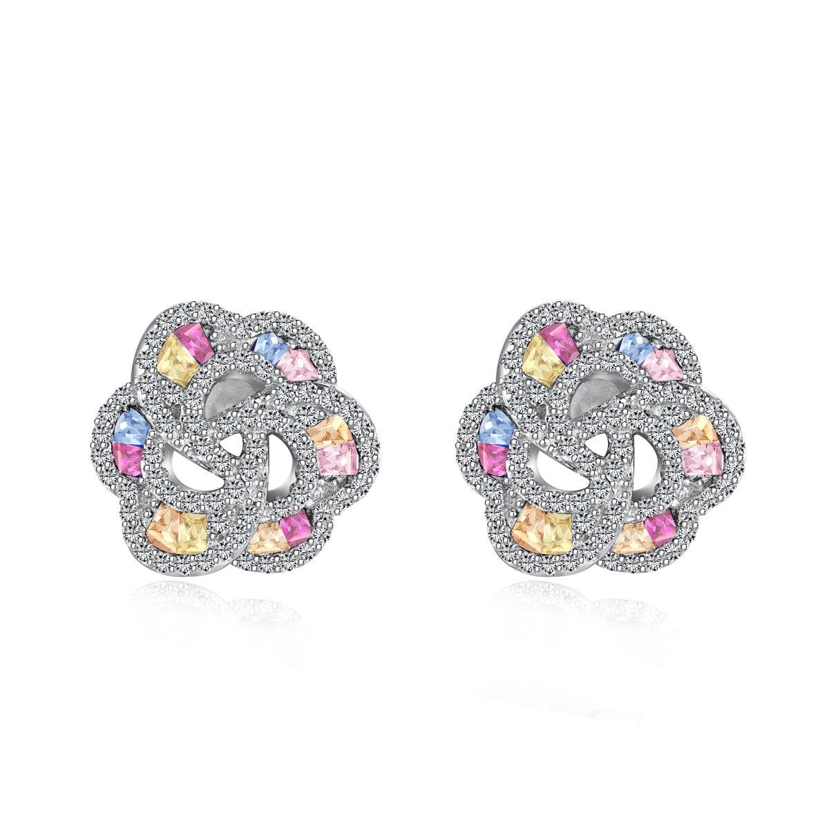 Angela Jewelry]Exquisite Blumenform Tägliche Ohrringe