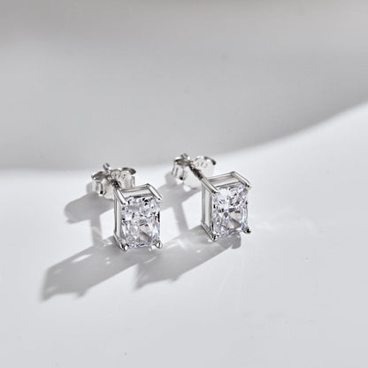 Angela Jewelry] Strahlende luxuriöse Princess Cut Daily Ohrringe