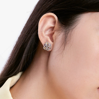 Angela Jewelry]Exquisite Blumenform Tägliche Ohrringe