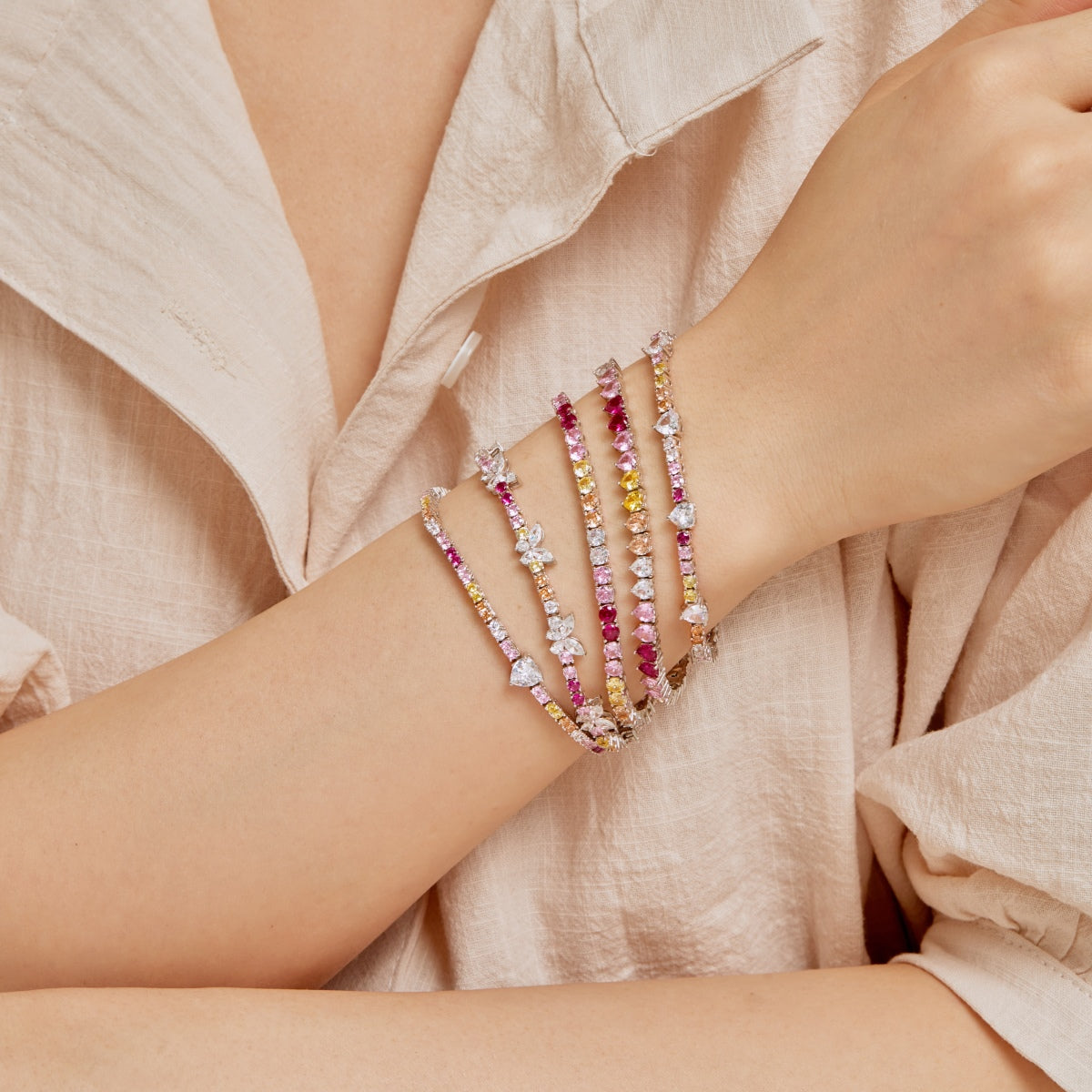 Angela Jewelry] Zartes romantisches Armband in Herzform für Liebhaber